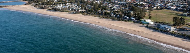 Stockton Beach aerial photo