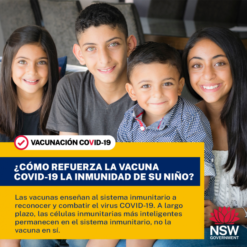 Spanish (Español) Social Media Tile Vaccination 5-11-5