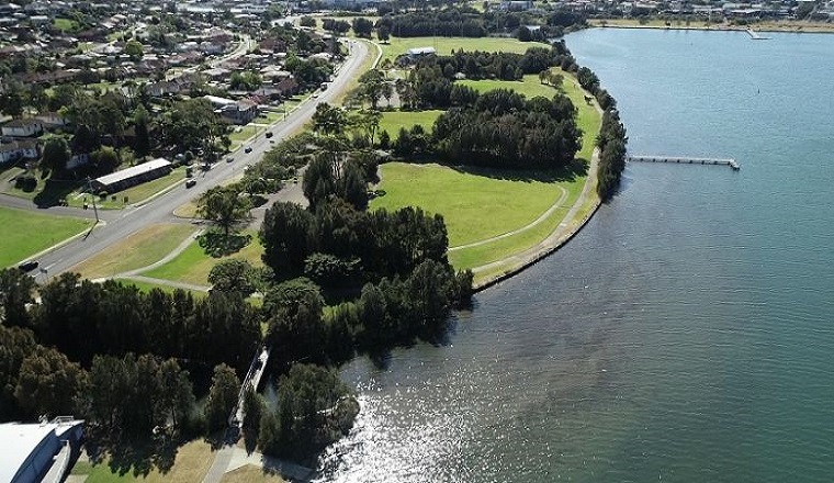 aerial view of Warrawong Parklands