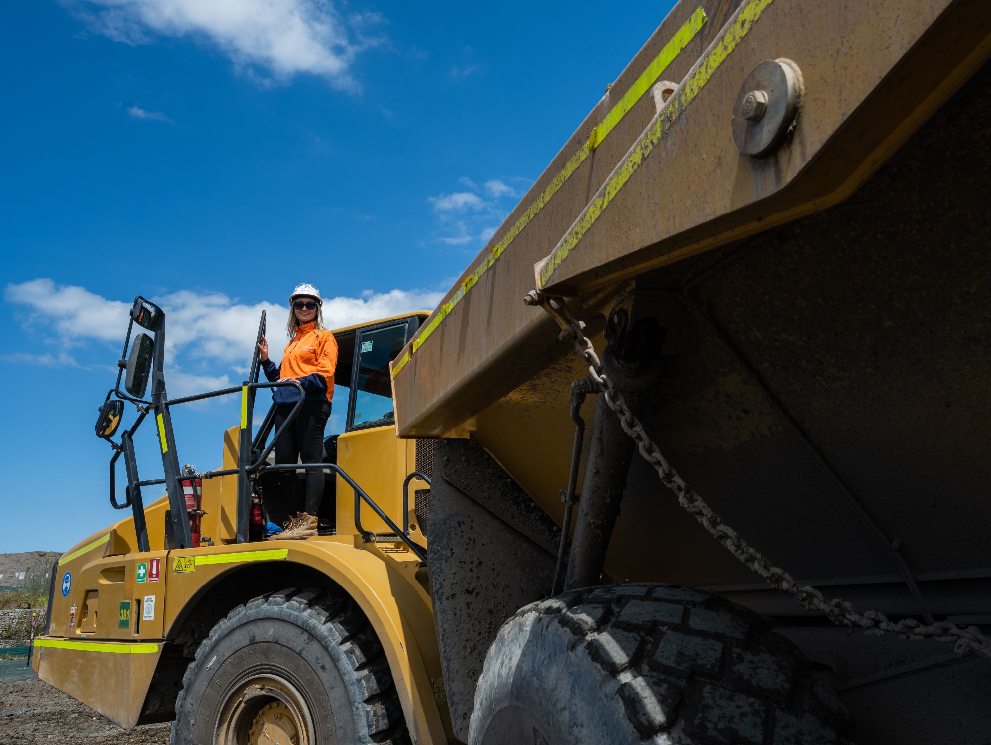 Moxy driver worker on site