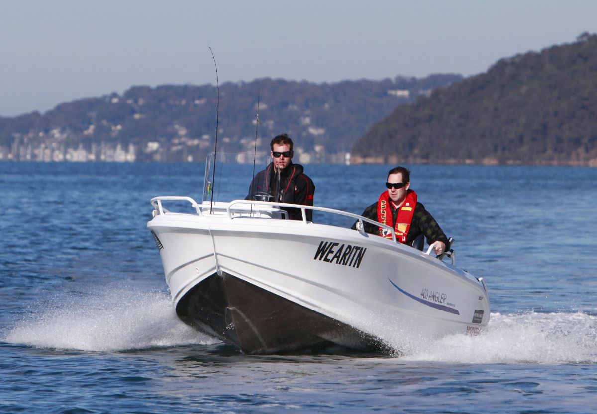 Registration number on a boat