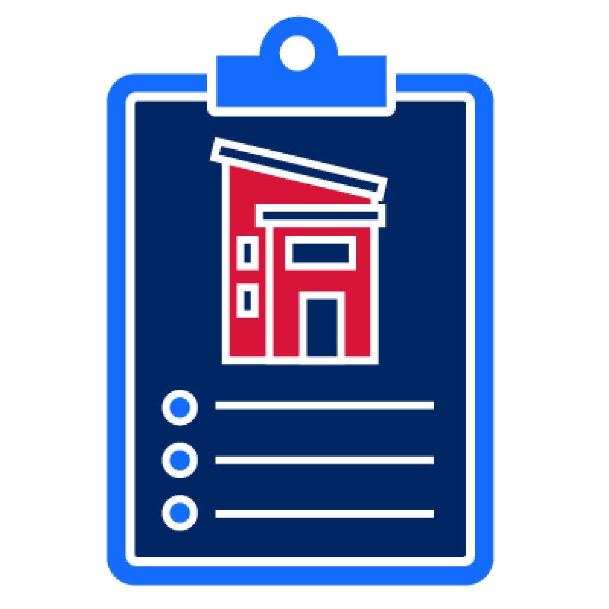 A checklist regarding a house.