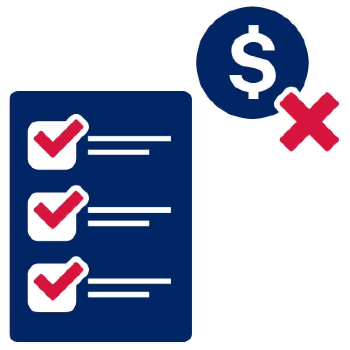 A checklist for for people who don't need to pay the fee