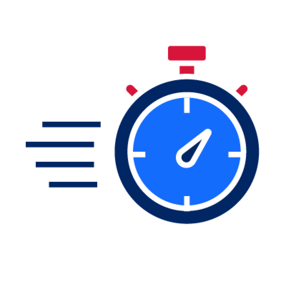 An icon of a stopwatch indicating that invoices should be paid on time.