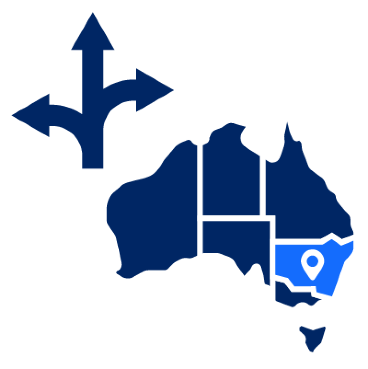 A map of Australia highlighting NSW.