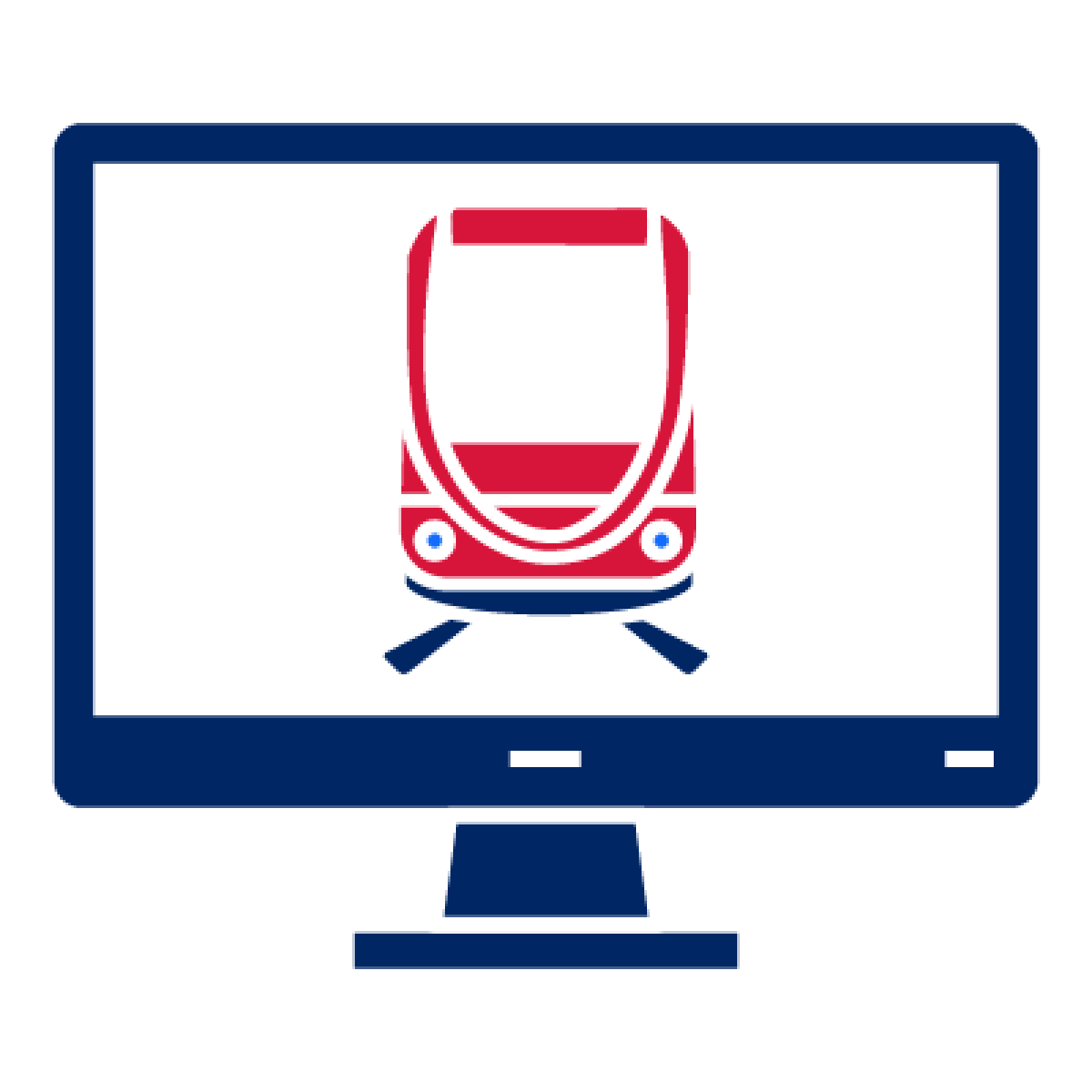 Lightrail on a computer screen.