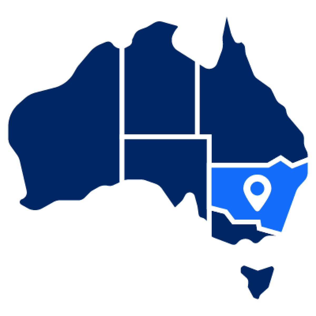 A map of Australia highlighting NSW.