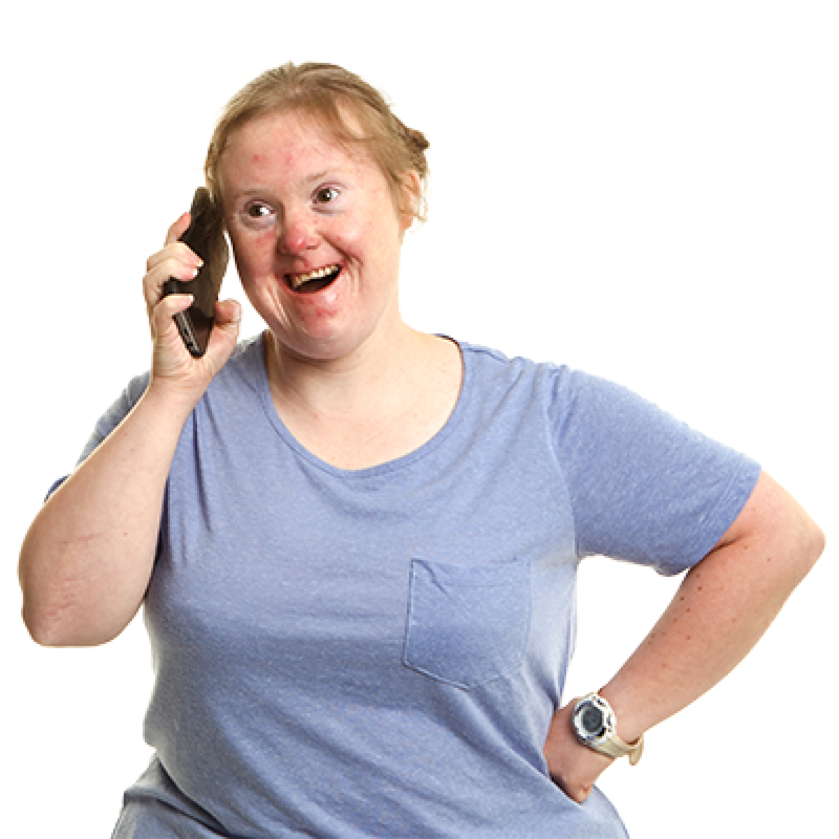 Woman making a phone call