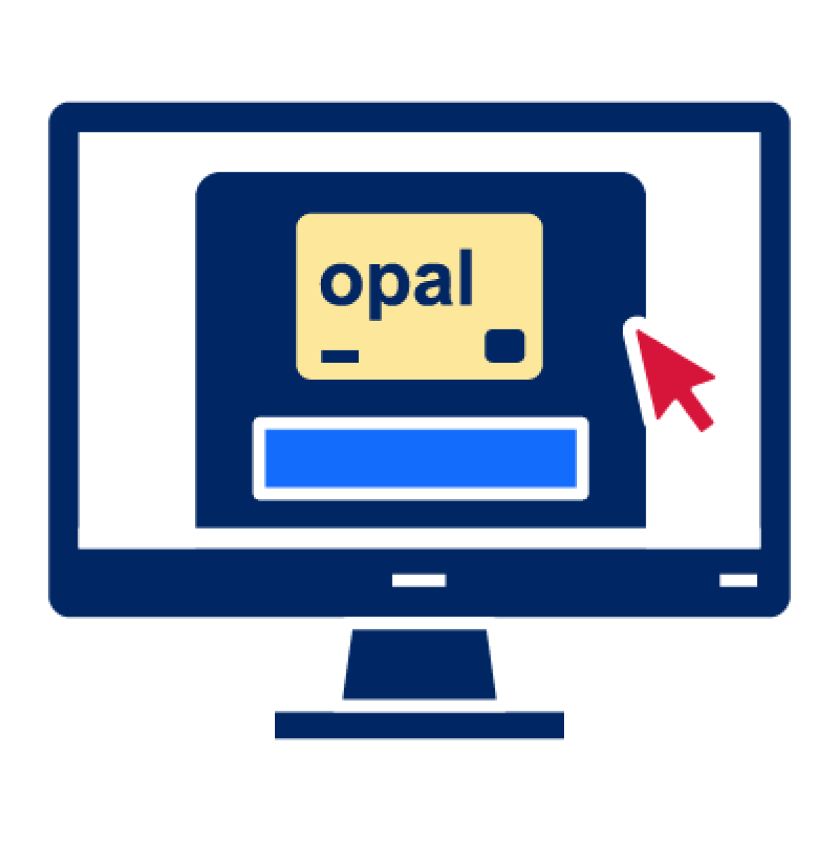 Someone applying for an Opal gold card on the Opal website