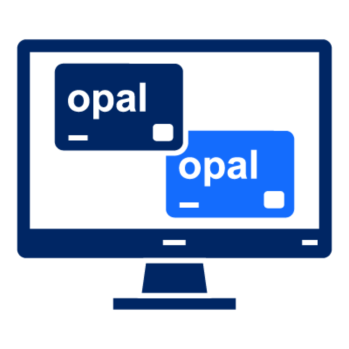 Opal cards on a computer screen.