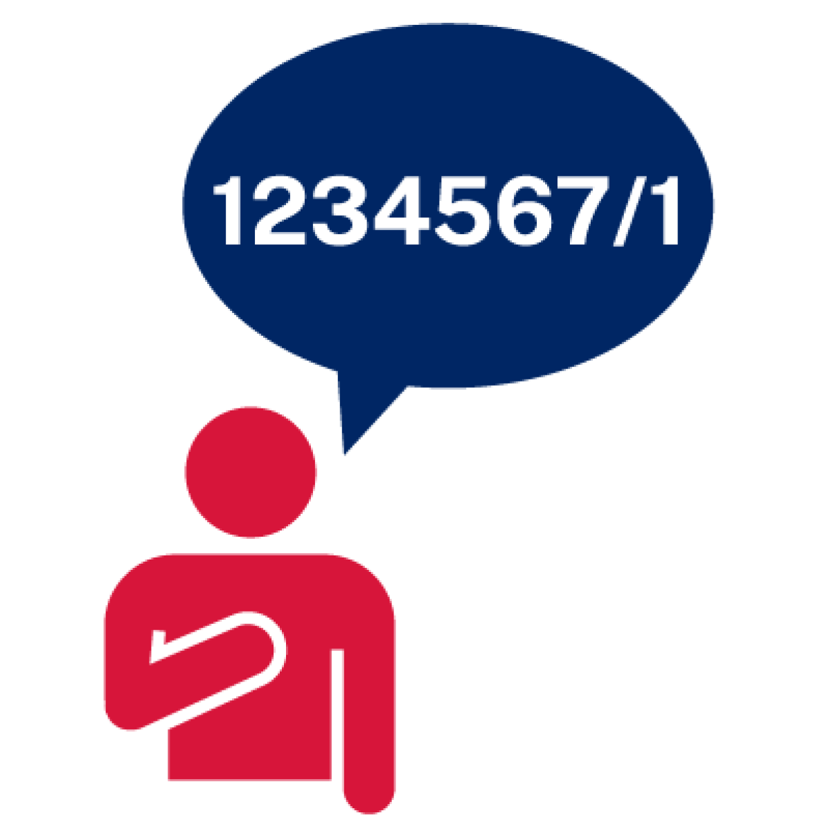 A person providing their training contract identity number