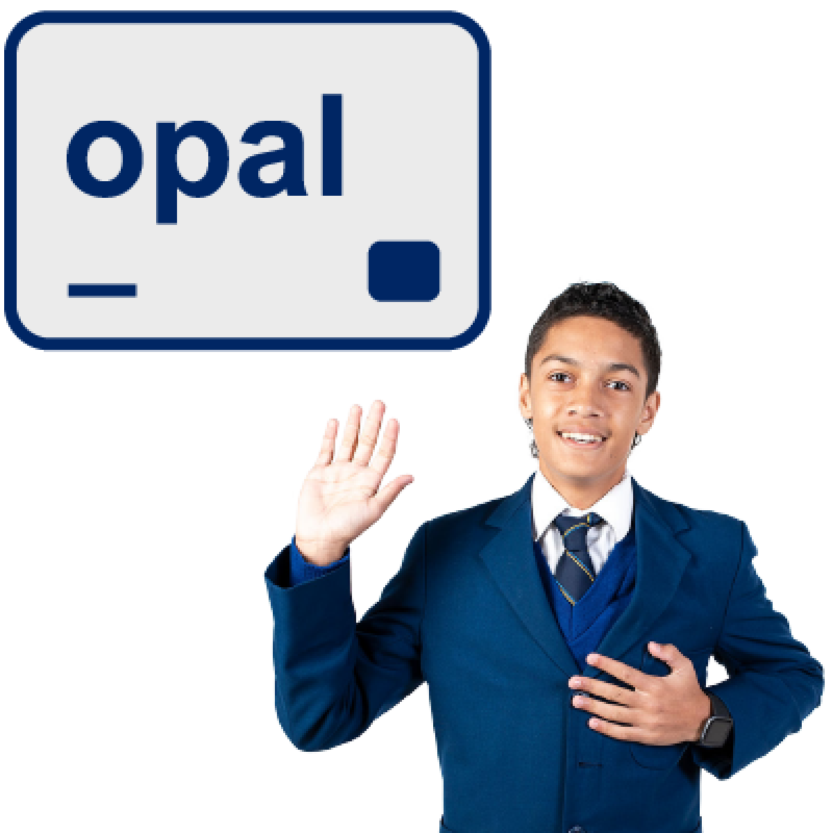 An Opal card for a school student