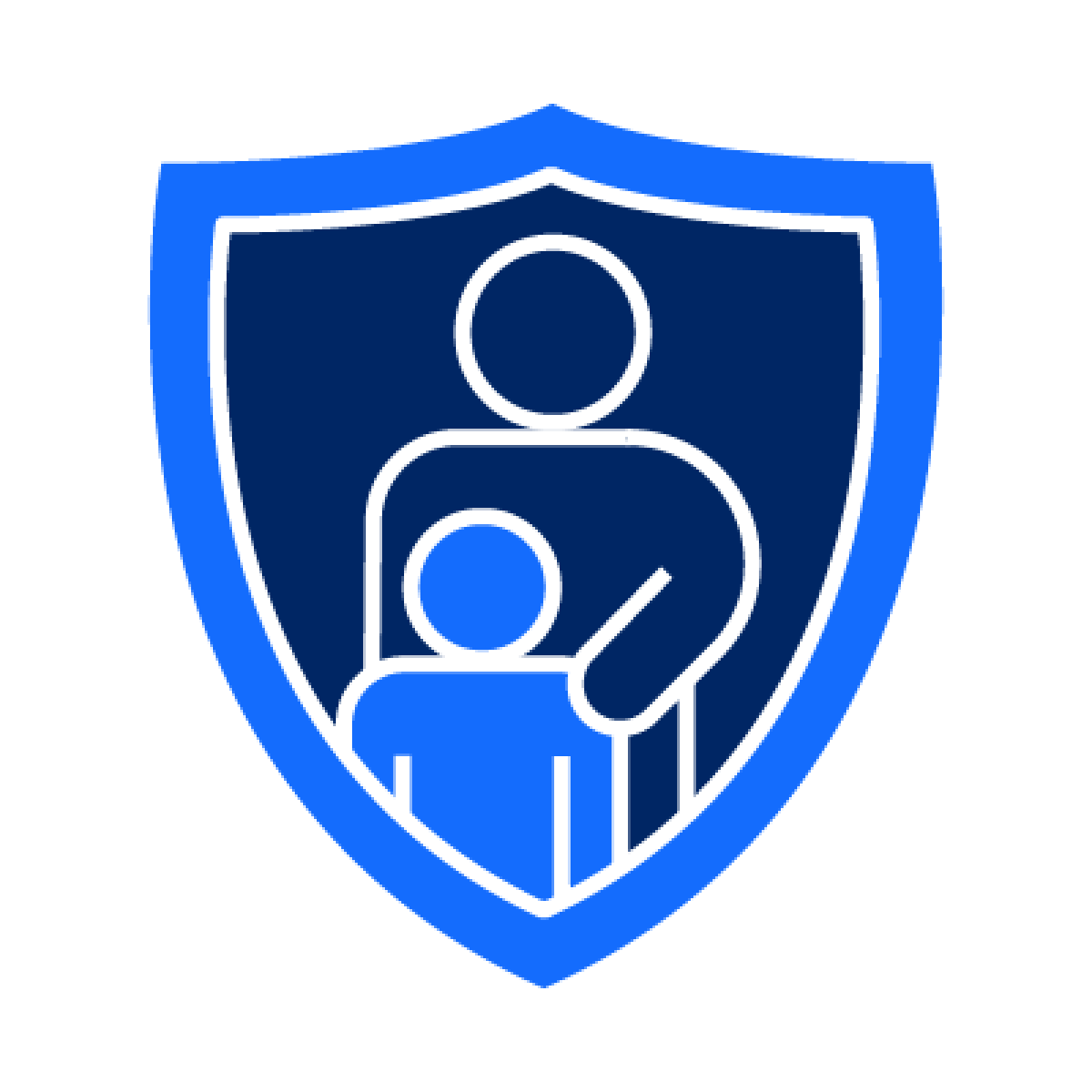 An AVO icon with a person protecting a child in it.