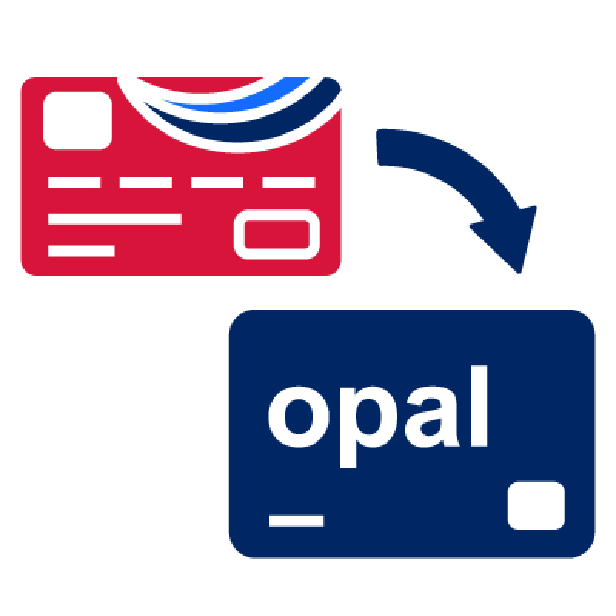 Add a bank card to a registered Opal card.