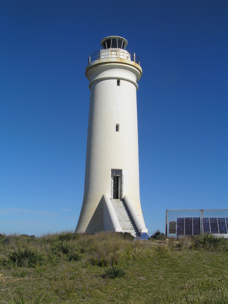 Point Stephens Lighthouse with blue skies