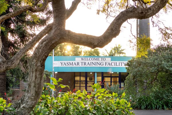 Front of Yasmar Training Facility building