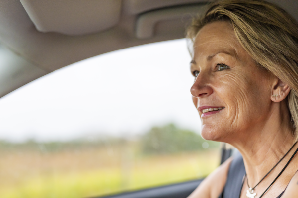 Woman driving