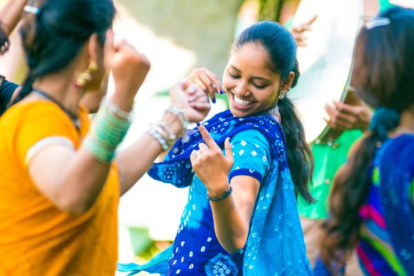 Dancing at a cultural festival