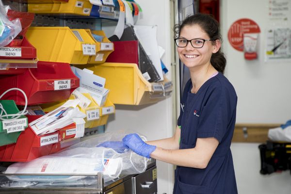 Registered nurse working in a regional hospital