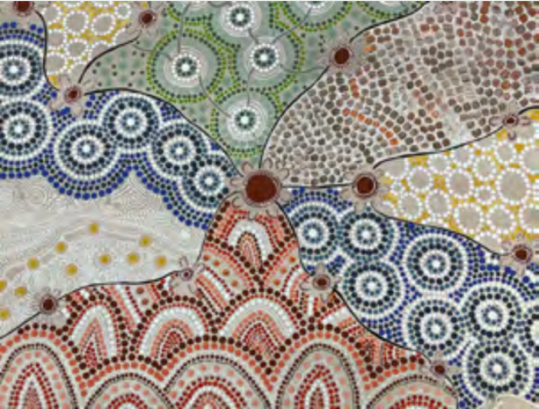 Marrambidya by Kheely Turner, a Wiradjuri/Ngiyampaa woman from West Wyalong