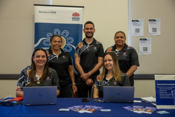 The First Nations support team at an event.