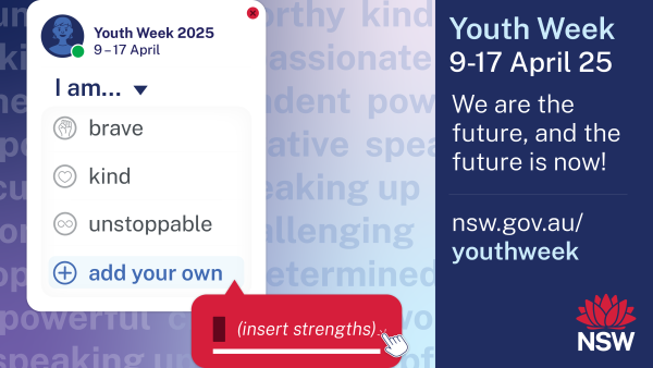 Youth Week 2025 Facebook or LinkedIn banner