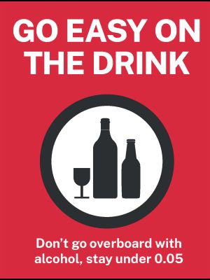 Go Easy On The Drink poster