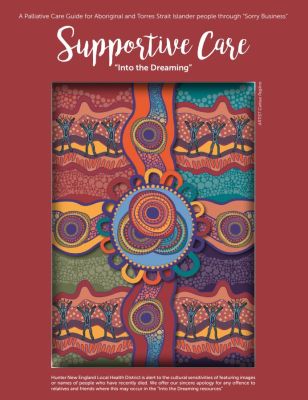 Front cover artwork of the Aboriginal supportive care guide.