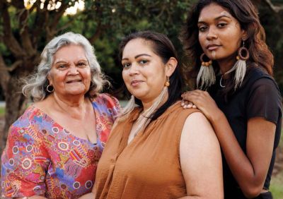 a group of intergenerational First Nations Peoples