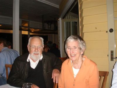 Professor Gillian Turner AO with her husband Professor Michael Partington