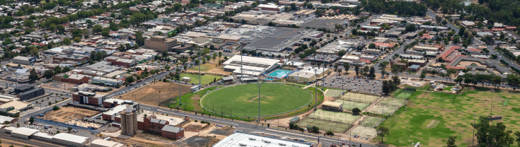 Aerial of Wagga Wagga