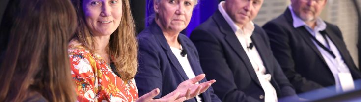 A panel of speakers at a SmartNSW Masterclass event.