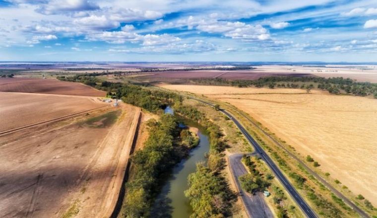 An aerial image of the Gwydir region