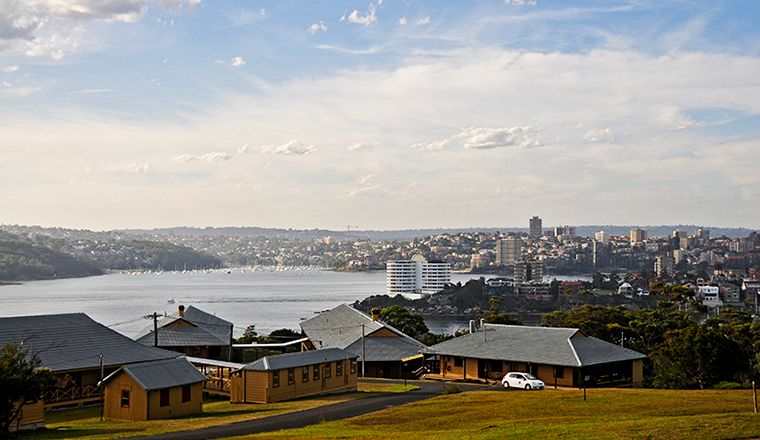 View to city from Quarantine Station, Sydney Harbour National Park