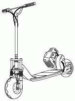 Motorised foot scooter