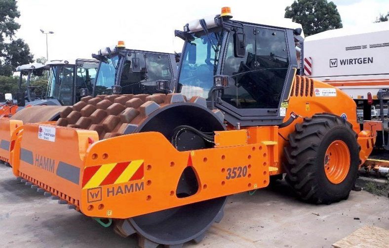 Road Compactor - steel padfoot - sheepsfoot roller