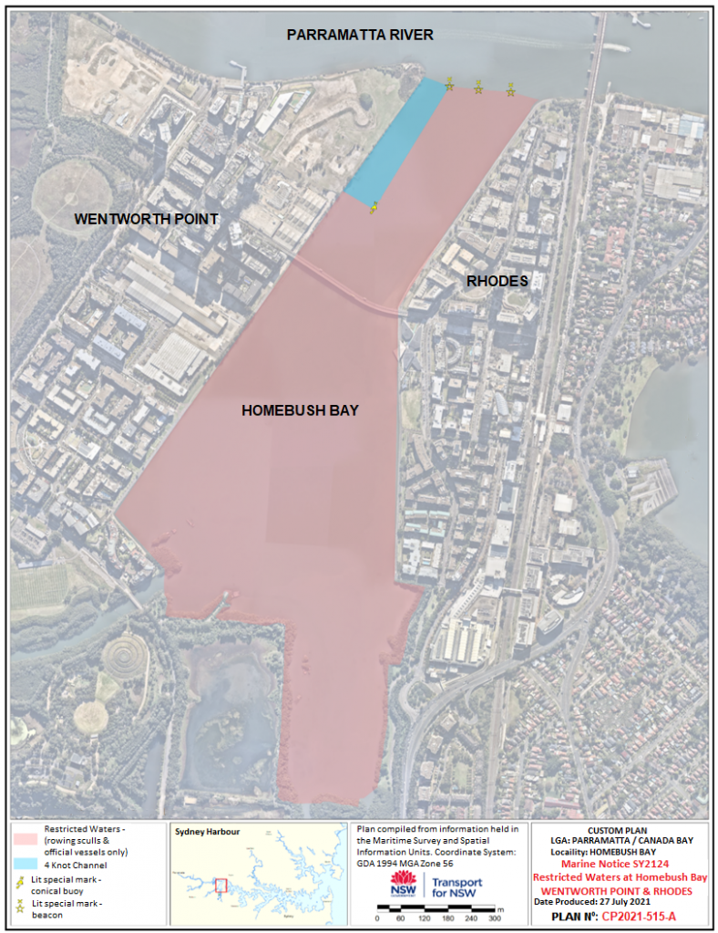 Homebush Bay - Rhodes - Wentworth Point