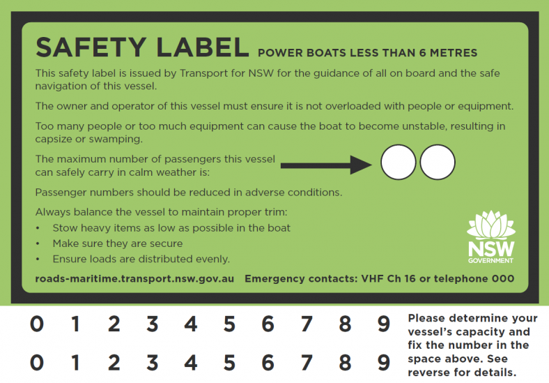 Safety label