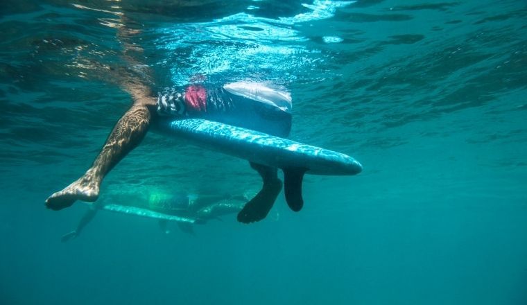 underwater surfboard target