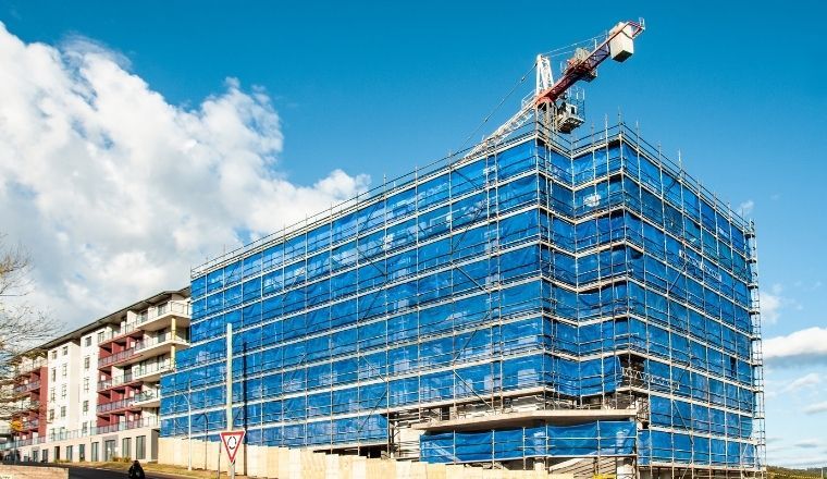 An apartment construction site in Gosford NSW.