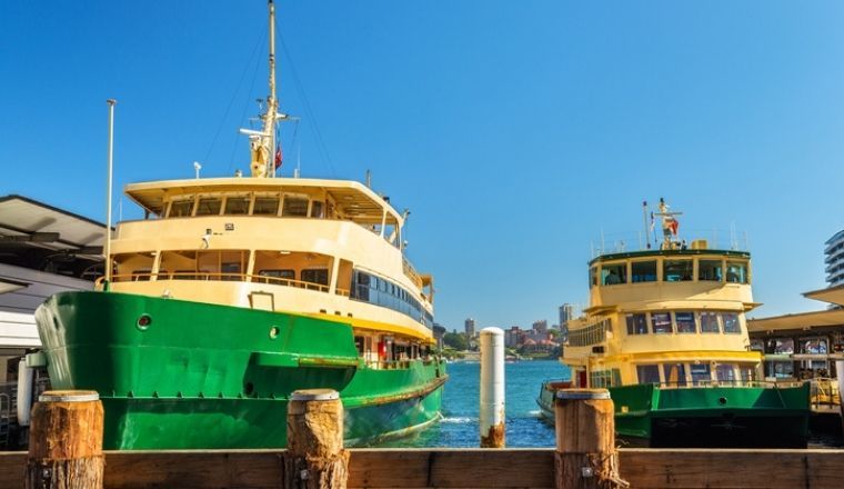 City Ferries at Circular Quay in Sydney, Australia.