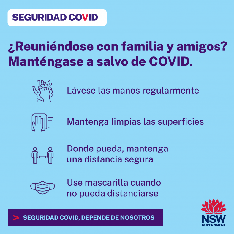 Coming together with family and friends? Stay COVID Safe.