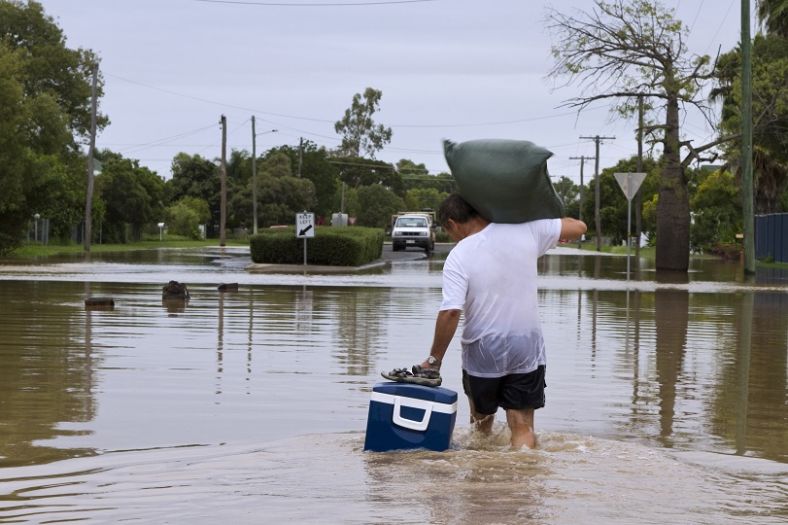 Flood victim