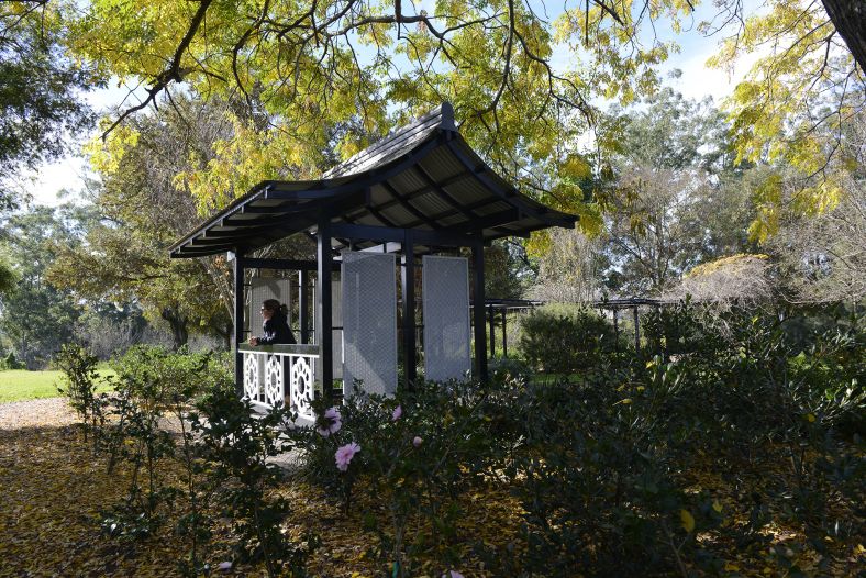 Japanese Gazebo in bushland