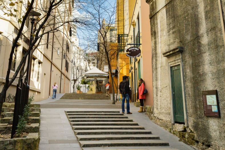 the rocks stairway