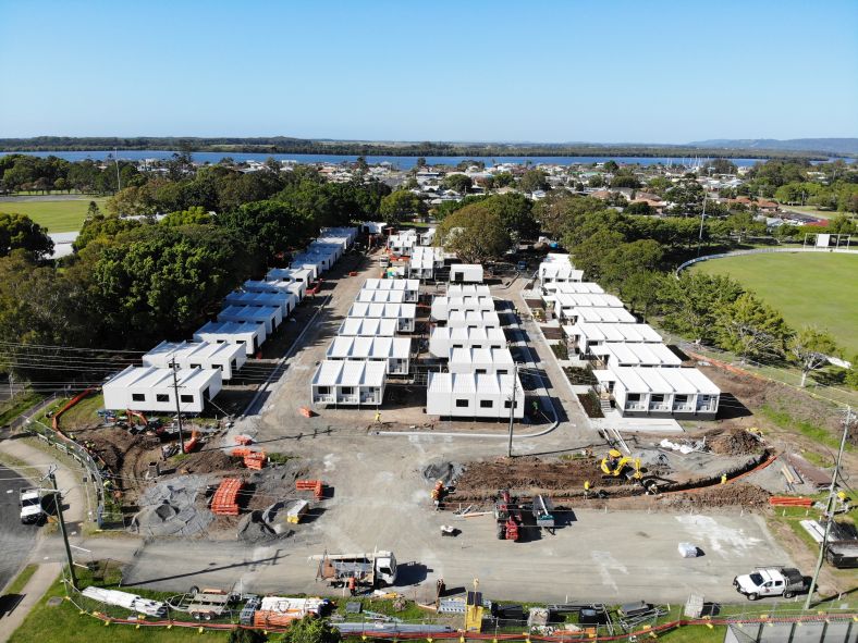 Temporary housing village layout – Burnet Street, Ballina