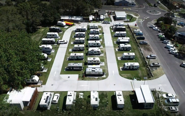 Temporary housing village layout – Park Street, Evans Head