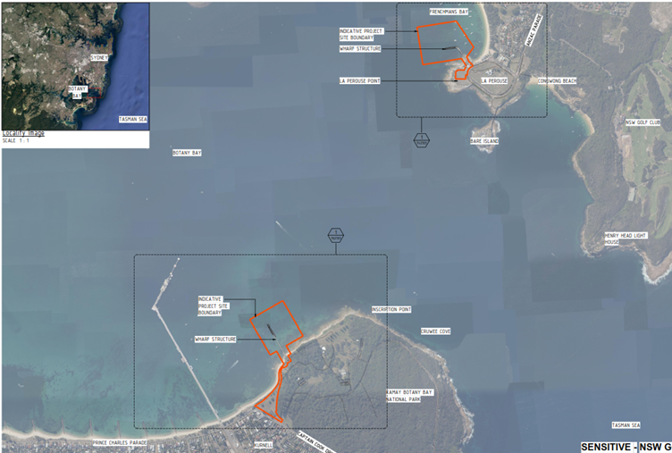 Kamay Ferry Wharf project location