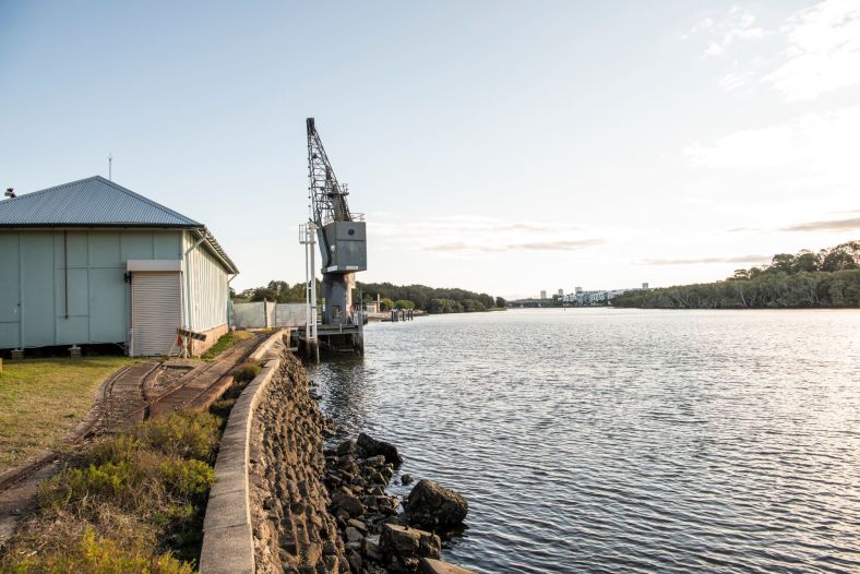 Parramatta River near Newington Armory 