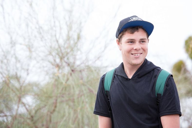 Image of a boy wearing a hat